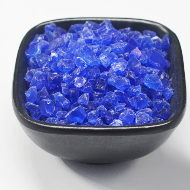 3-6mm 4-8mm Industrial Beads Lumpy Crystal Blue Silica Gel