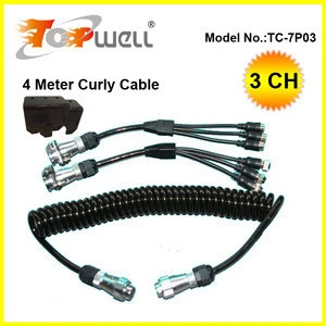 3 chanel trailer link cable 4 metr bent for car reversing aid