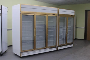 3 glass door upright display chiller commerical refrigerator