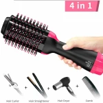3 in 1 hair styler rotating hair dryer brush 1000W detangling hair brush dryer 360 wave roll