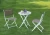 Import 3-Piece PVC Coated Polyester Folding Bistro Set from China