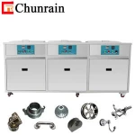 3 tanks ultrasonic cleaners for compressor spare parts automobile maintenance tools degreasing CR-3120GH 264L
