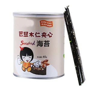 30 cans/carton Hot Sale Dried Seaweed Nori Snack with Almond