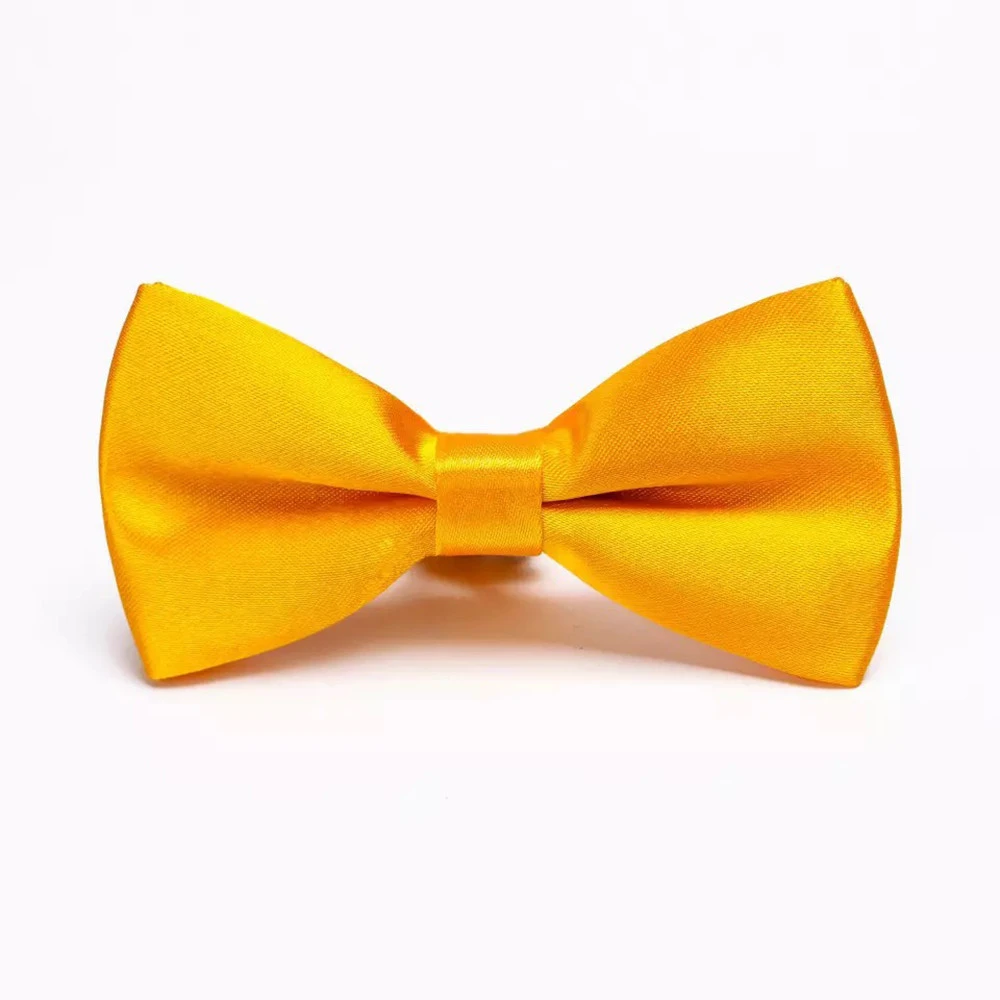 32 Colors Choice Men&#x27;s Satin Children Bowtie Polyester Solid Kids Bow Ties