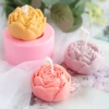 3D rose flower silicone cake moulds chocolate mold handmade candle silicone mold soap mold