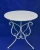 Import 3pcs french white wrought iron metal bistro set from China