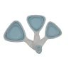3Pcs Silicone Foldable Measuring Cup Set 60ml 80ml 125ml Triangle Shape Baking Cup Set Foldable Measuring Tool