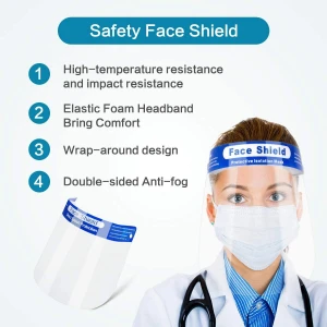 3R Manufacturer disposable medical protective face shield with PET and PC material