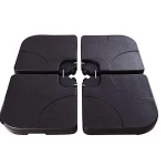 4-Piece base w/Carry Handles, Easy-Fill Spouts, Connector Hooks UV Stability Patio parasol Cantilever Offset Stand Umbrella Base