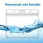 4 X 3 Inches  Clear Vinyl Plastic Sleeve With Waterproof Type Resealable Zip Card Protector