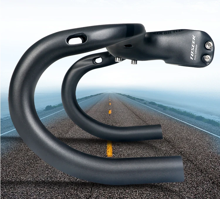 400/420/440mm 700c roadbike rest integrated drop bar bicycle handlebar carbon road bike cycle handle bar