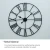 Import 45cm Retro Living Room Iron Round Roman Numeral Mute Decorative Wall Clock from China
