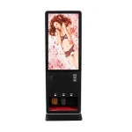 49 Inch Shoe Polish Charging Hotel Check In Kiosk with Advertising Screen