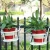 Import 4pcs Wall Hanging Flower Vase Pot Wall Basket Holder Garden Balcony Flower Stand  for Wall Decoration Display Stand from China