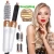 Import 5 In 1 Hot Air Brush White-gold One Step Hair Styling Tool Magic Hair Curling and Hair Straightening Tools Hot Air Styler WT-618 from China