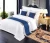 Import 5 star white 100% egyptian cotton bed cover skirts bedding set linen bed sheet for hotel from China