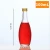 Import 50ml 100ml Clear liquor bottle glass wine bottles for brandy with screw top lids from China