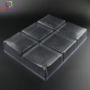 6 Compartments Disposable Plastic Cookie Blister Packaging Tray