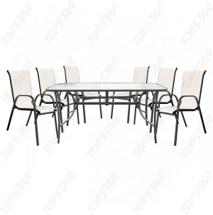 6 Seater Patio Dinner Outdoor Furniture Set