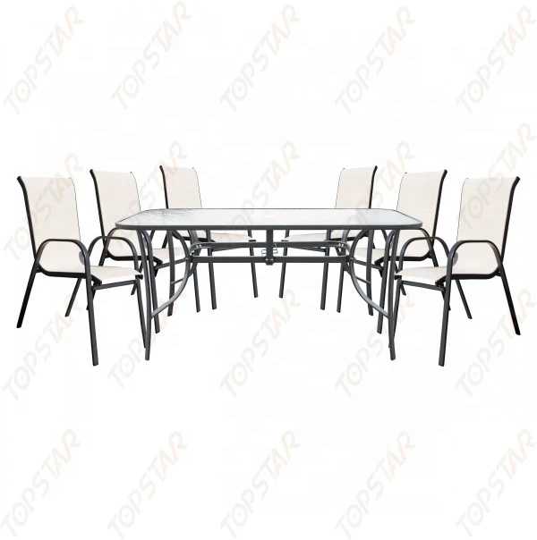 6 Seater Patio Dinner Outdoor Furniture Set