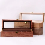 6 slots wooden grain MDF watch packaging box luxury watch boxes cases