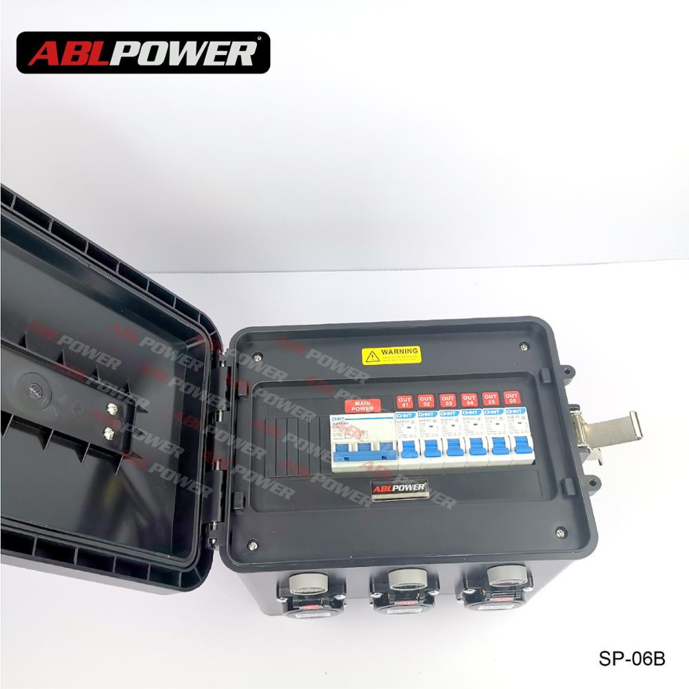 Buy 6 Way Output 16a 3p Ip65 Waterproof Power Distribution Power Distro ...