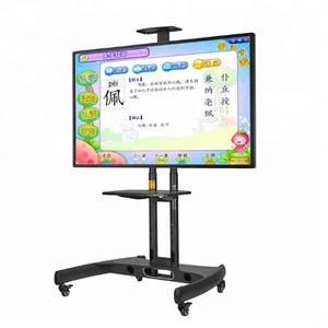65" Horizontal lcd interactive touch screen smart board tv for meeting room, Digital Advertising Products IR Touch smart TV