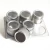 Import 6pcs sliver magnetic tin spice jar box set with PVC window lid from China
