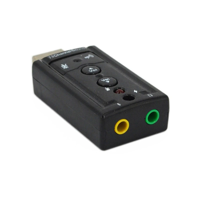 7.1 External USB Sound Card 3.5mm Headphone Audio Adapter Mic-phone Usb Sound Card