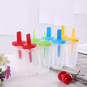 8 Cells DIY Popsicle Molds Ice Cream Makers Reusable Frozen Pop Moulds Eco-Friendly Stocked Juices Purees Yogurt