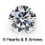 Import 8 Hearts and 8 Arrows Artificial CZ Stone Round White Synthetic Cubic Zircon Loose Gemstone from China