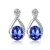 Import 925 Sterling Silver Ring Pendant Earring Halo Oval Shape Tanzanite Jewelry Sets from China