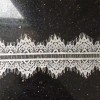 9.5*300cm high quality vintage fringe white eyelash lace trim for women wedding