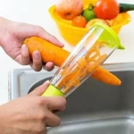 A Container Fruit And Vegetable Kitchen Tools Gadgets Stainless Steel Multi-functional Storage Peeler
