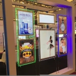 A4 LED light picture frame real estate agent hanging led crystal light box for window display