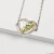 Import Abiding Jewelry Fashion May Birthstone Green CZ 925 Sterling Silver Love Shape Charm Bracelet Bangles For Mom from China