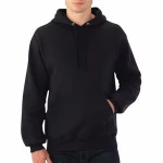 Accept Embroidery Cheap Wholesale Stock US Size S XL Plain Men's Hoodies & Sweatshirts Black Pullover Man Hoody