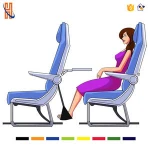 Airplane Footrest Made with Premium Memory Foam - Airplane Travel Accessories - Tested and Proven to Prevent Swelling and Sorene