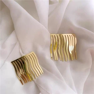 Alloy hair accessories gold metal  hair forks hair pin for women