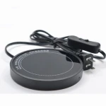 Aluminium Toughened Glass Material Black Constant heating Drink Thermostat 55 Celsius Degree Electric Kettle 220V 2 Setting