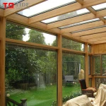 Aluminum clad wood frame glass curtain wall with Reflection glazed