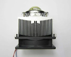 Aluminum heatsink with fan and 44mm glass reflector cup lens for 20W~50W spot light, led street light or downlight