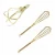 Import Amazon best selling 10cm 12cm 14cm 16cm 18cm metal egg whip gold color mini whisk with fouet inox from China
