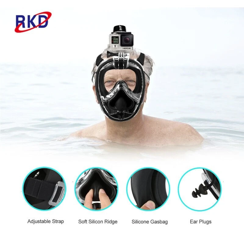 Amazon hot sale pink snorkel set snorkeling with glasses 180 design view swimming mask with nose cover
