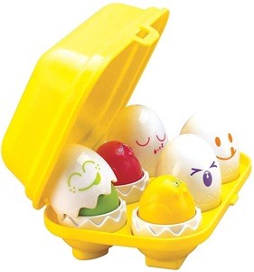 Amazon hot sell Hide and Squeak Eggs sorting learning toys educational shape toys for kids