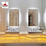 American style modern bath vanity backlight mirrors 600x800mm dimmable led backlit vanity wall mounted bath mirror