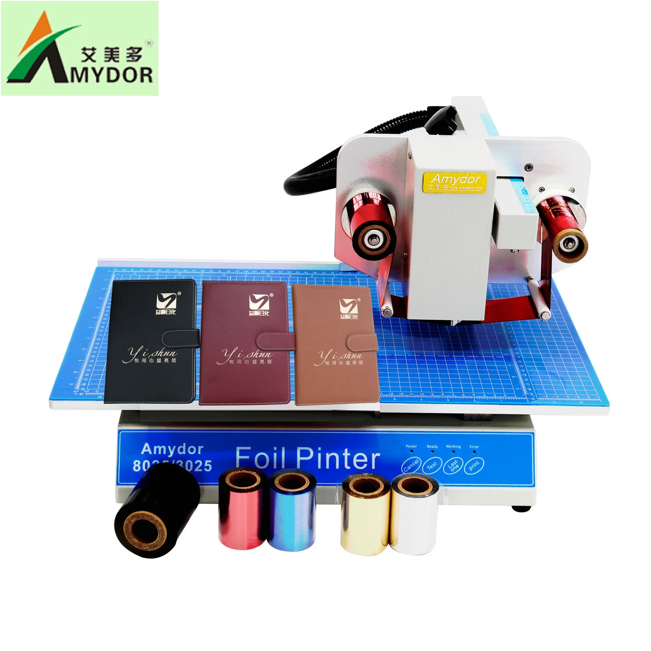 Amydor 8025 digital hot stamping foil/digital foil printer amd8025 real factory for paper bag leather