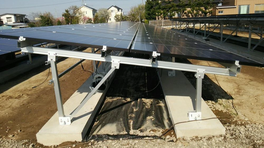 Anodized Aluminum Ground Mount Solar Pv Racking Systems Solution