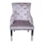 Import Antique tufted french style crushed velvet dining chair with metal legs from China