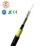 Aramid Yarn 4/8/12/24/48 Core Outdoor Overhead Multi Mode ADSS Fiber Optic Cable 1KM Price